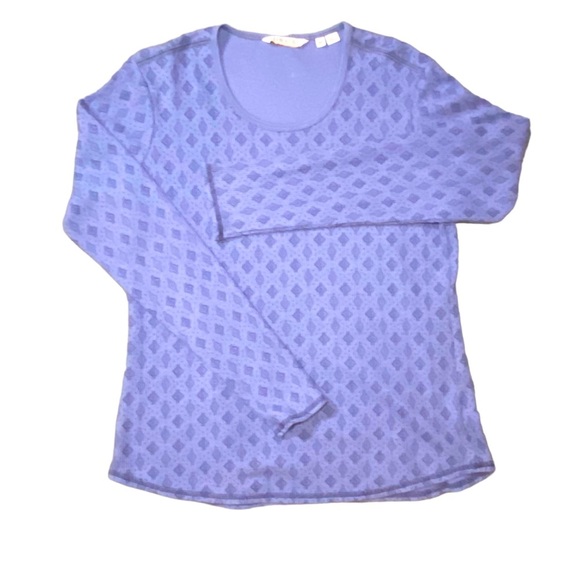 Orvis Long Sleeve Waffle‎ Thermal Shirt Geometric Print Light Purple Lavender - Picture 1 of 3